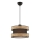 Lampa i snöre HALO 1xE27/60W/230V brun/beige