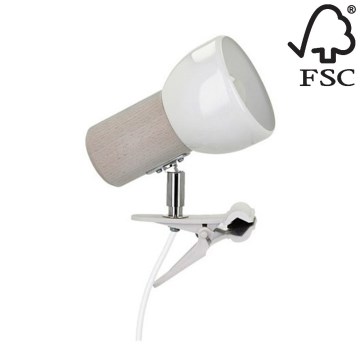 lampa med klämma SVENDA 1xE27/60W/230V - FSC-certifierad