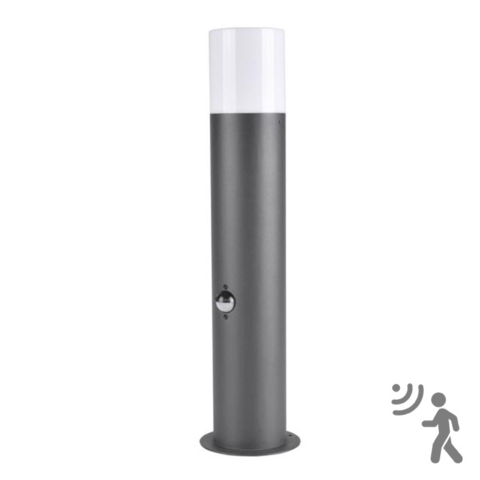 Lampa med sensor för utomhusbruk DALLAS 1xE27/12W/230V IP44 antracit