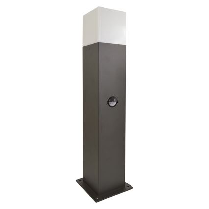 Lampa med sensor för utomhusbruk NEW YORK 1xE27/12W/230V IP44 44 cm antracit