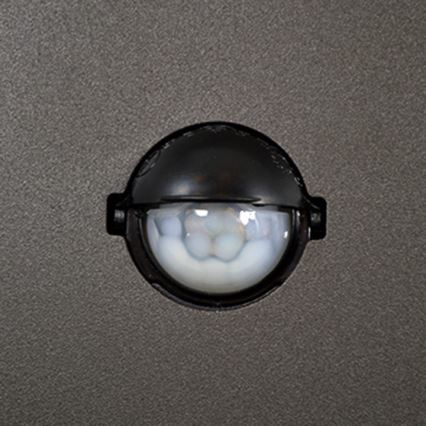 Lampa med sensor för utomhusbruk NEW YORK 1xE27/12W/230V IP44 44 cm antracit