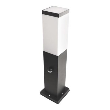 Lampa med sensor för utomhusbruk SOPPA 1xE27/60W/230V IP44 45 cm svart