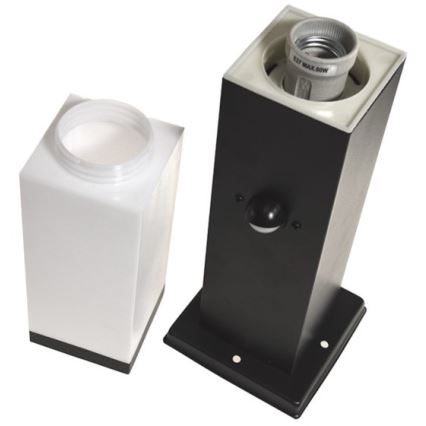 Lampa med sensor för utomhusbruk SOPPA 1xE27/60W/230V IP44 45 cm svart