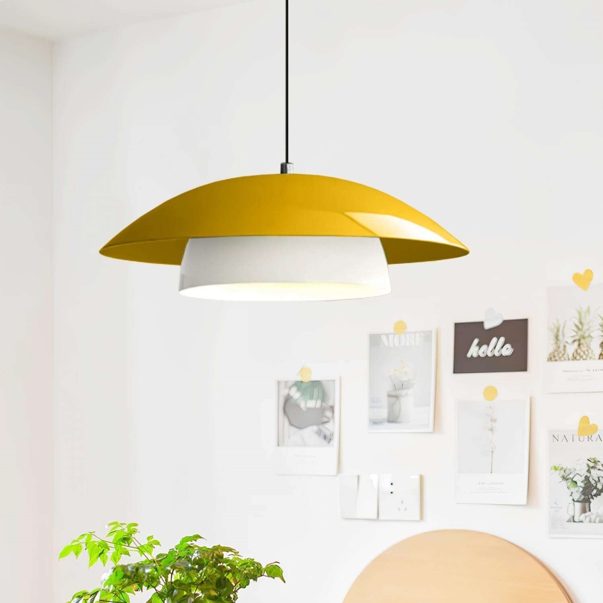 Lampa MOONLIGH hängande 1xE27/40W/230V gul