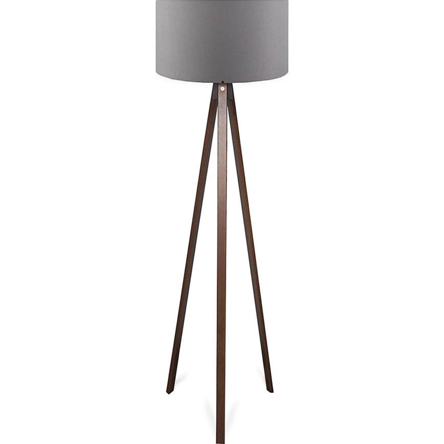 Lampå på fot AYD 1xE27/40W/230V brun/grå