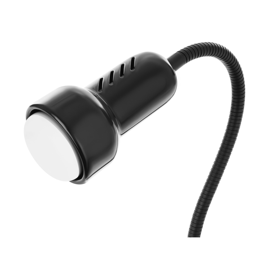 Lampa  with a clip LOLEK 1xE14/24W/230V svart 