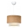 Lampadario a sospensione AYD 1xE27/15W/230V beige/bianco