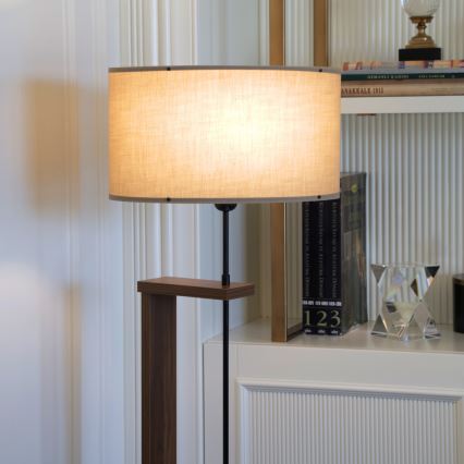 Lampan AYD 1xE27/40W/230V beige/brun