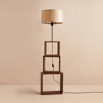 Lampan AYD 1xE27/40W/230V brun