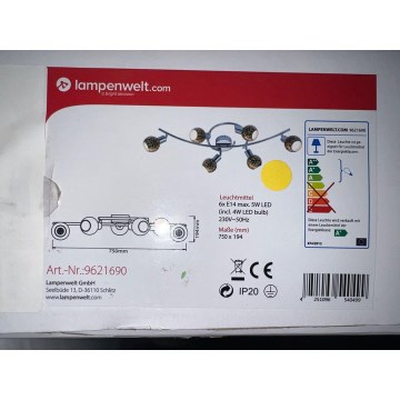 Lampenwelt - LED spotlight 6xE14/4W/230V