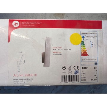 Lampenwelt - LED väggbelysning ISSA LED/12W/230V