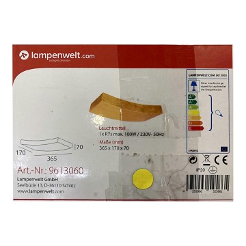 Lampenwelt - Vägglampa BERRA 1xR7s/100W/230V