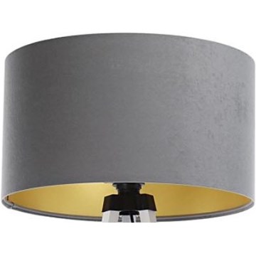 Lampskärm för golvlampa STANDART E27 diameter 45 cm grå/guld