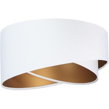 Lampskärm för ljuskrona GALAXY E27 diameter 45 cm vit/guld
