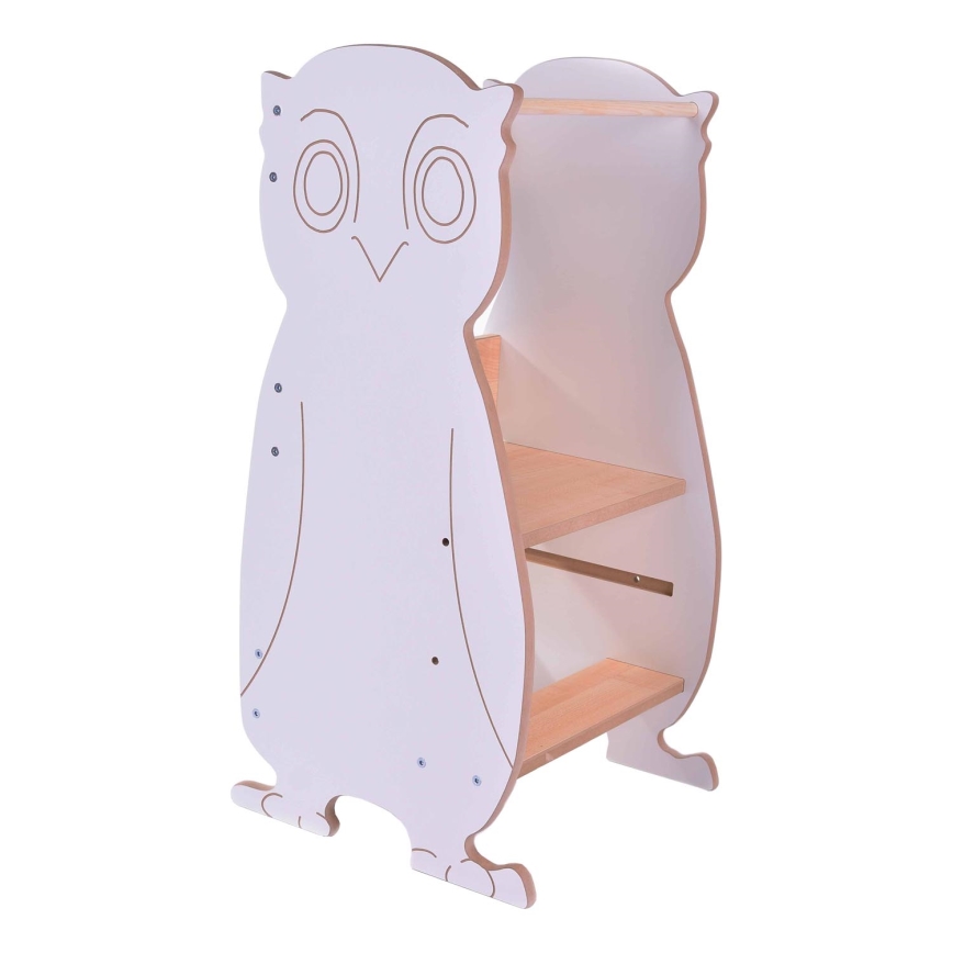 Lärande torn OWL vit/lönn
