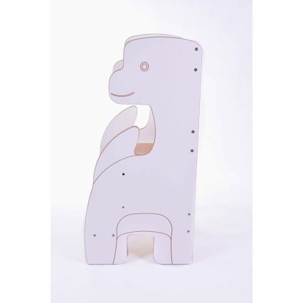 Lärande torn DINO vit/lönn
