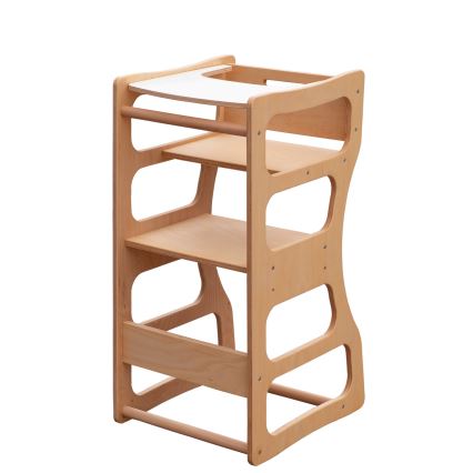 Lärplattform för barn TWINN 83x45 cm, brun
