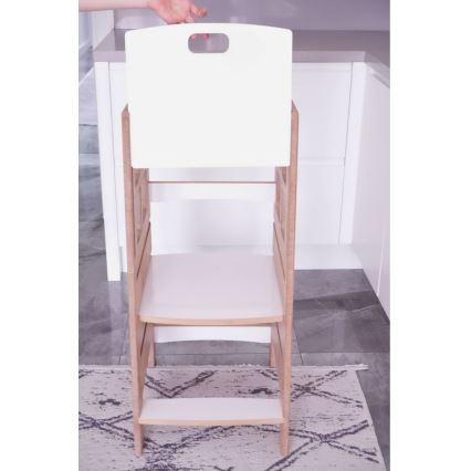 Lärplattform KULE 90x50 cm brun/vit