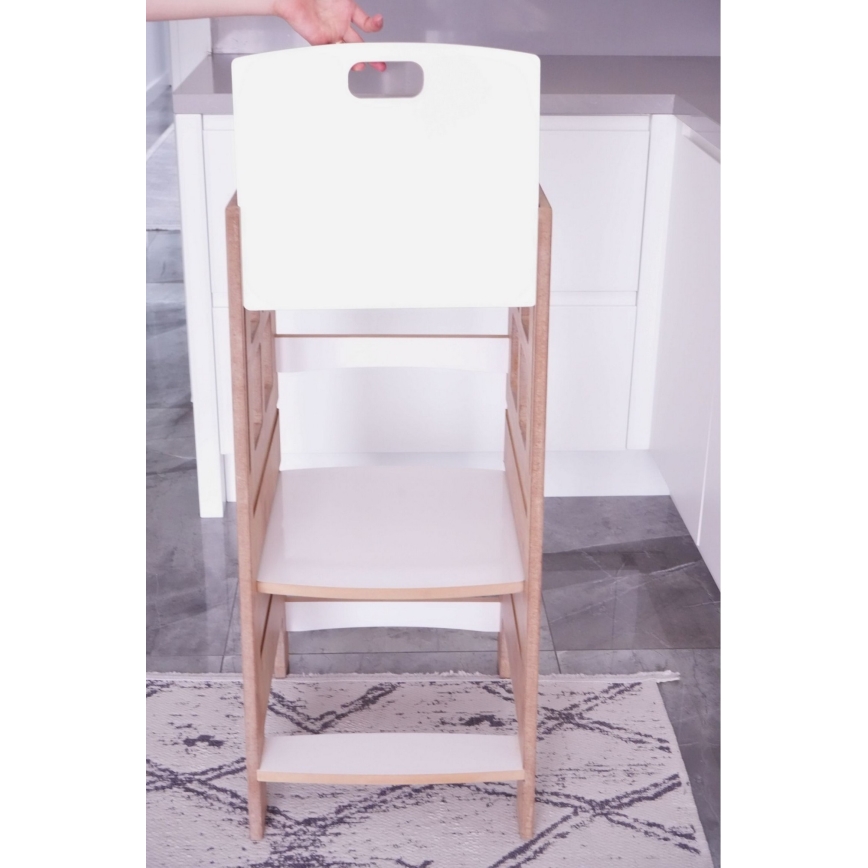 Lärplattform KULE 90x50 cm brun/vit