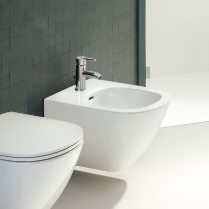 LAUFEN H3410810041141 - Kran till bidé + avlopp med bräddavlopp LUA skinande krom