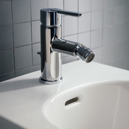 LAUFEN H3410810041141 - Kran till bidé + avlopp med bräddavlopp LUA skinande krom