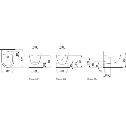 LAUFEN H8309520003021 - Väggh PRO keramik/vit
