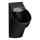 LAUFEN H8402860200001 - Pissoar med VAL-sensor 230V, bakanslutning, bakavlopp, keramik/blank svart