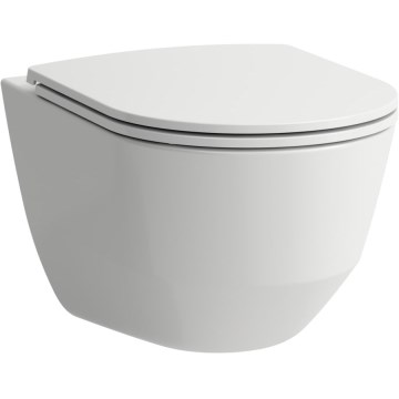 LAUFEN H8669530000001 - Väggmonterad WC PRO i keramik/vit + Toalettsits SoftClose PRO i duroplast/vit