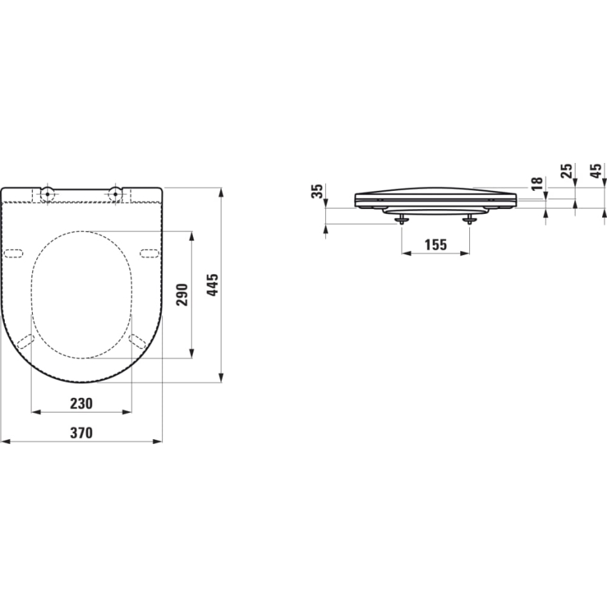 LAUFEN H8989660000001 - Toalettsits SoftClose PRO duroplast/vit