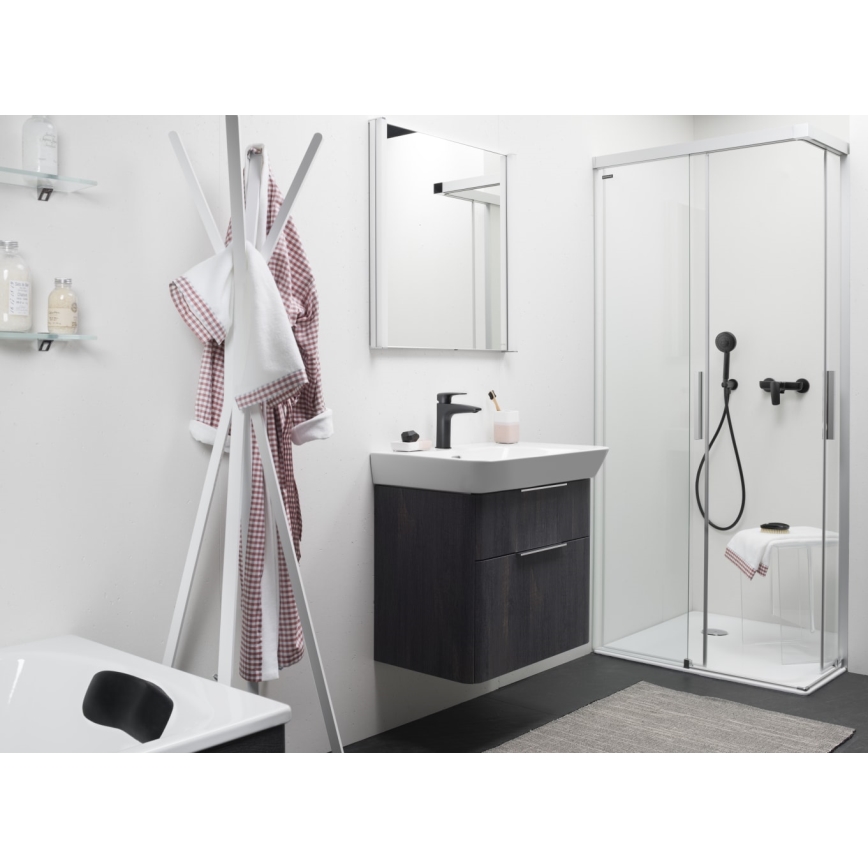 LAUFEN HF500702428000 - Kran till handfat LAURIN 16,2 cm titan matt svart
