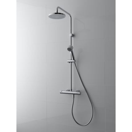 LAUFEN HF500957100600 - Duschutrustning med termostat CITYPRO skinande krom