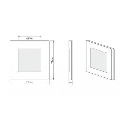 LDST AN-01-SZ-BC9 - LED Trappljus ängel 9xLED/1.2W/230V guld 3500K