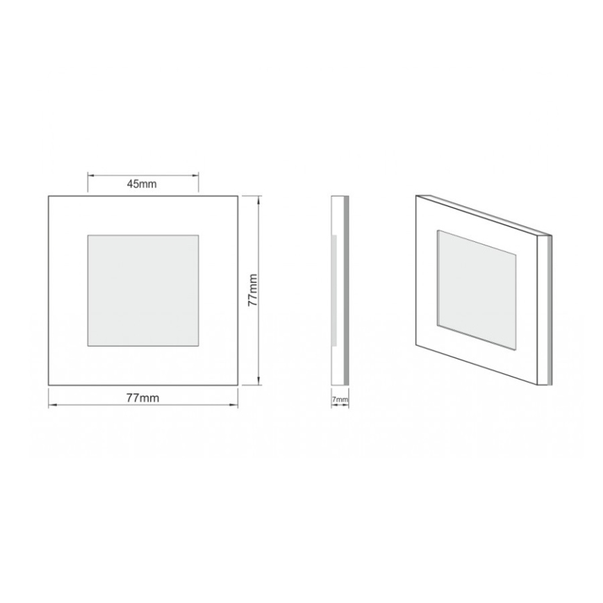LDST AN-01-SZ-BC9 - LED Trappljus ängel 9xLED/1.2W/230V guld 3500K