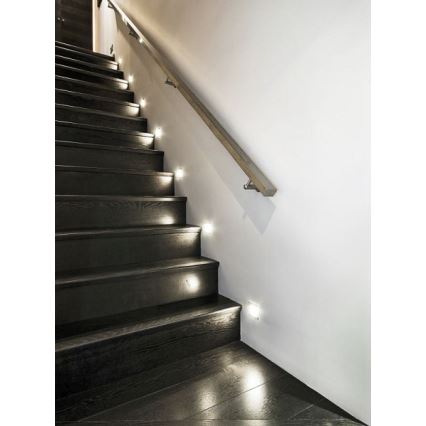 LDST DI-01-B-BZ12 - LED Trappljus DIANA LED/1,2W/230V vit 6500K