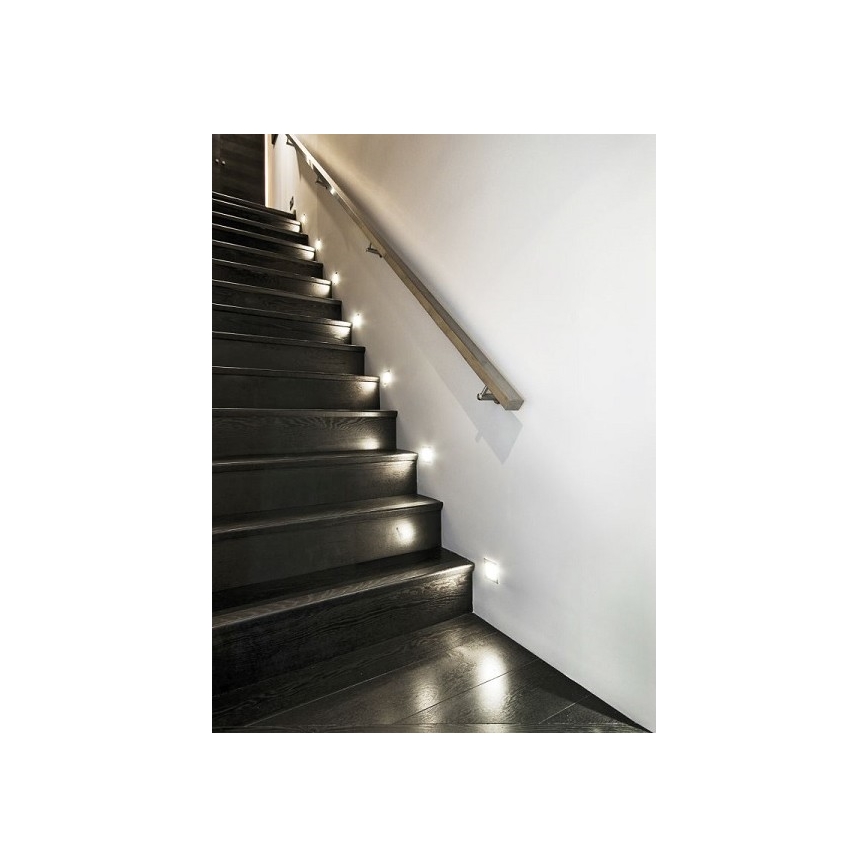 LDST DI-01-B-BZ12 - LED Trappljus DIANA LED/1,2W/230V vit 6500K