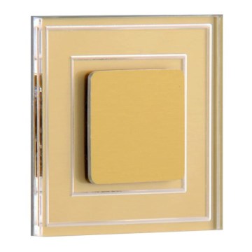 LDST KE-01-SZ-BC8 - LED Trappljus KELLY 8xLED/1,2W/230V guld 3500K