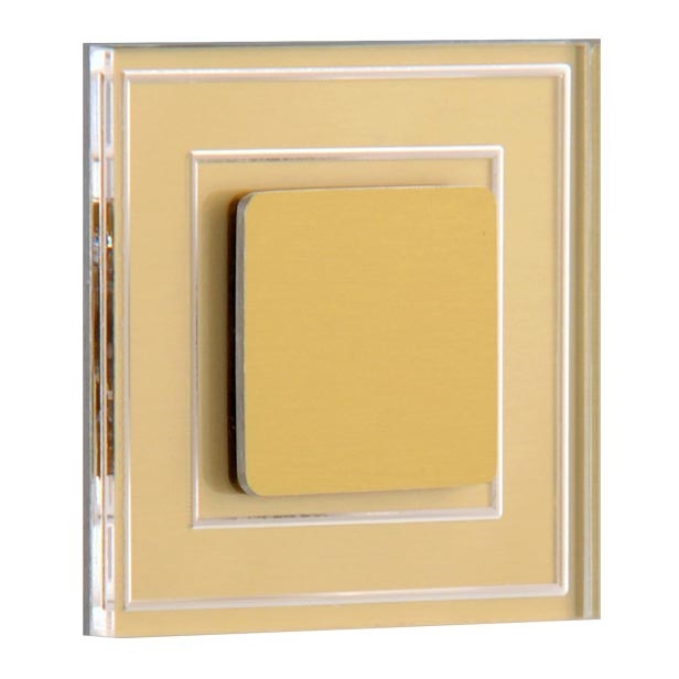 LDST KE-01-SZ-BC8 - LED Trappljus KELLY 8xLED/1,2W/230V guld 3500K