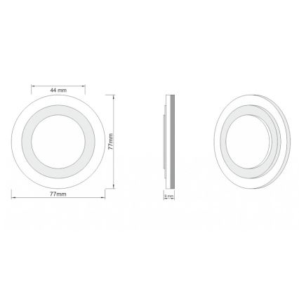 LDST LI-01-B-BZ8 - LED Trappljus LILI 8xLED/1,2W/230V vit 6500K