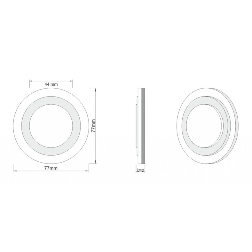 LDST LI-01-SS-BC8 - Trappljus LILI 8xLED/1.2W/230V