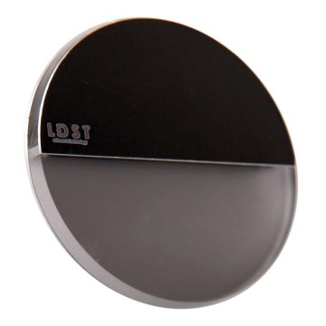 LDST RO-01-SC-BC4 - LED Trappljus ROBIN 4xLED/1,2W/230V matt svart