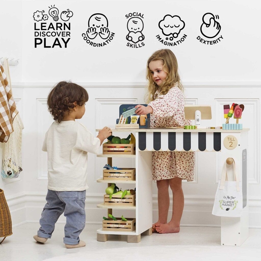 Le Toy Van - Marknadsstand med kassa och tillbehör