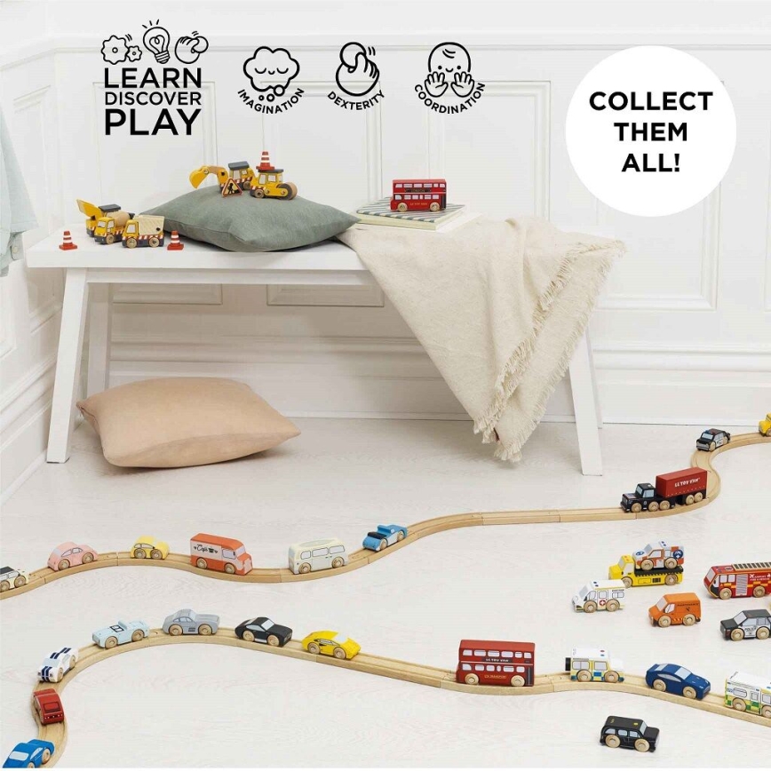 Le Toy Van - Set med räddningsbilar och helikopter