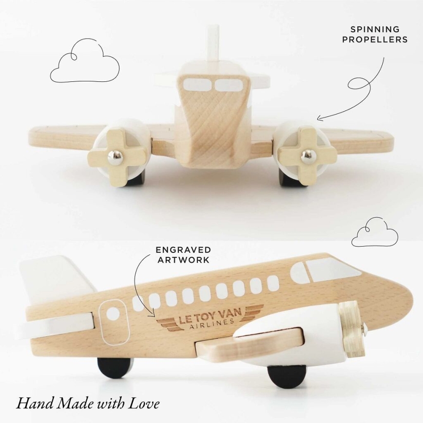 Le Toy Van - Trä flygplan