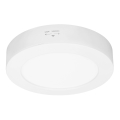 LED 2-i-1-panel för ytmontering och infällnad, 12 W, 230 V, 3000/4000/6000 K, Ø 17 cm, IP54, vit