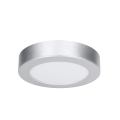 LED 2-i-1 yt-/infälld panel 12W/230V 3000/4000/6000K Ø17 cm IP54 silverfärgad