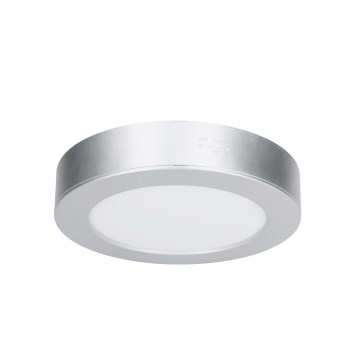 LED 2-i-1 yt-/infälld panel 12W/230V 3000/4000/6000K Ø17 cm IP54 silverfärgad