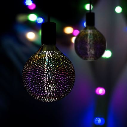 LED 3D glödlampa FILAMENT G125 E27/4W/230V 3000K