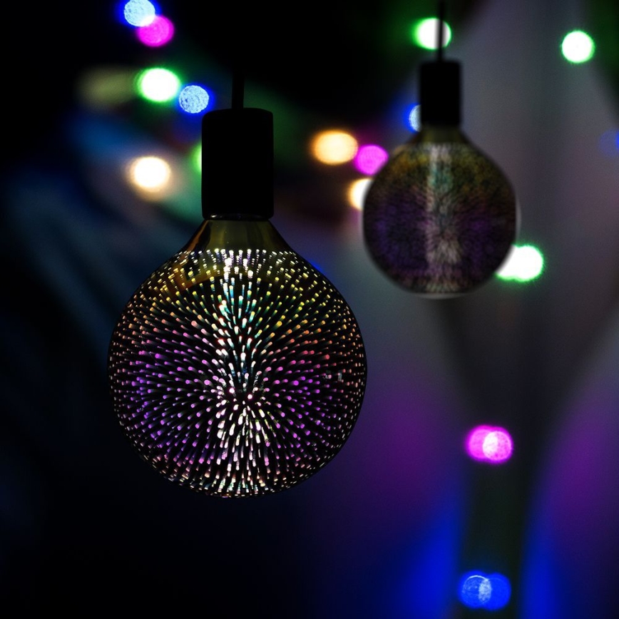 LED 3D glödlampa FILAMENT G125 E27/4W/230V 3000K
