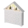 LED adventskalender 8xLED/2xAA vit
