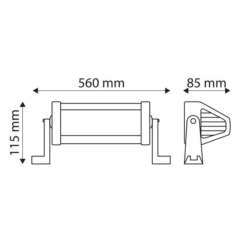 LED Arbetsbelysning Bil EPISTAR LED/120W/10-30V IP67 6000K